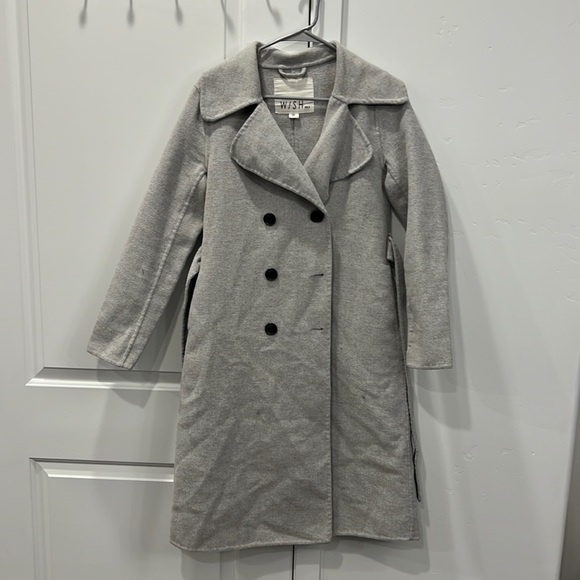 WISH Women's Stark Coat Size XS In Light Grey - Picture 4 of 12